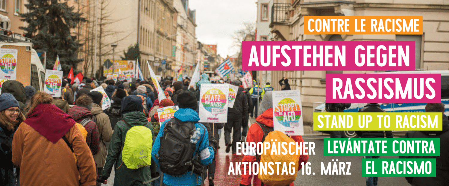 Material für soziale Netzwerke – Aufstehen gegen Rassismus!